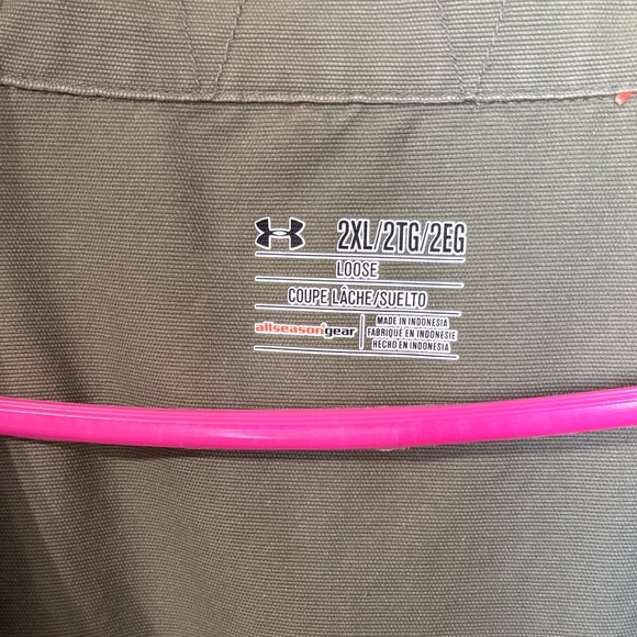 Under Armour Bright Orange and Olive Jacket - Picture 3 of 7